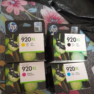 Genuine Original HP 920XL 4-Pack BK/M/Y/C Printer Ink Cartridges - Photo 1/4