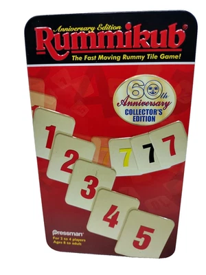 Rummikub Rummy  Tile Game Fast Moving - 1999 / 60th Anniversary Edition - Image 1 of 2