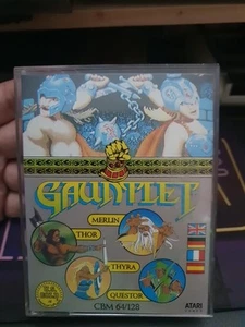 GAUNTLET X COMMODORE 64 GIOCO ORIGINALE CASSETTA COLLEZIONE C64 ATARI - Afbeelding 1 van 9