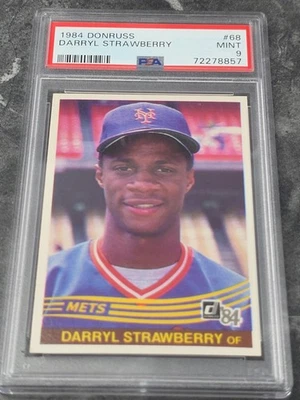 1984 Donruss ROOKIE Darryl Strawberry #68 - PSA 9 - New York Mets Legend - Image 1 of 2