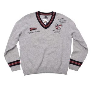 PAUL & SHARK YACHTING Pullover Gr XL ca 58cm 100% Wolle Wool Sweater Grau Cricke - Bild 1 von 14