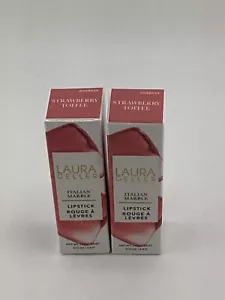 (2) Laura Geller Italian Marble Lipstick 0.12 oz(Strawberry Toffee) New in box! - Picture 1 of 3