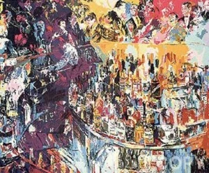LeRoy Neiman "Toots Shor Bar" #426LN43X20DIVA - Picture 1 of 1