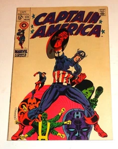 CAPTAIN AMERICA #111 STERANKO CLASSIC HIGH GRADE BEAUTY ma nome sul retro - Foto 1 di 4