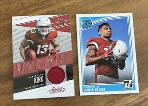 2018 Absolute Christian Kirk Newcomers Patch Rookie And Donruss Rated Rookie - Bild 1 von 4