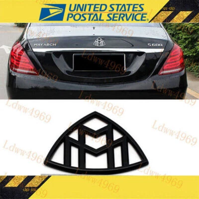 1x Genuine Gloss Black Maybach Trunk Emblem vertical Badge For Benz S-Class W222 - Image 1 of 4