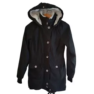 Giacca cappotto pelliccia sintetica parka foderato accogliente Hollister by Abercrombie & Fitch taglia XS - Foto 1 di 9