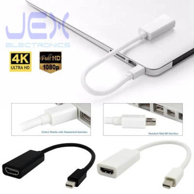 Thunderbolt Mini Display Port DP To HDMI Adapter for Apple MacBook Air Pro iMac - Image 1 of 4