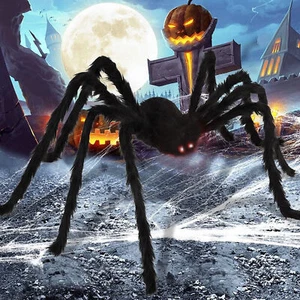 Gigante- Araña Halloween Decoración Casa Embrujada Utilería Exterior Aterrador Fiesta Decoración - Imagen 1 de 10