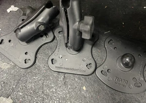 LOT OF THREE RMR-117 & B-117 RAM MOUNT 3 BASES AND 2 ARMS SEE PHOTOS - Picture 1 of 9