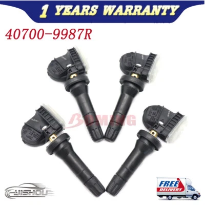 Sensor monitor de presión de neumáticos 4 piezas TPMS 40700-9987R 433 MHZ para Renault Captur Foto 1 de 4