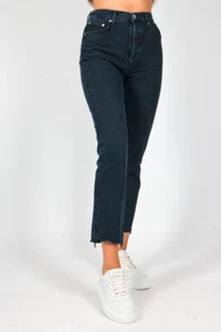 Agolde Remy High Rise Raw Hem Button Fly Dark Wash Denim Jeans Size 26 - Imagen 1 de 7