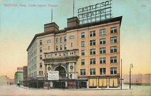 Boston MA Castle Square Theatre segnaletica matinées cartolina giornaliera - Foto 1 di 2