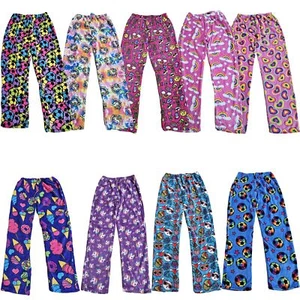 Women Pajama Pants Junior Small Plush Fleece Jogger Fuzzy Girl PJ Sleepwear - Picture 1 of 10