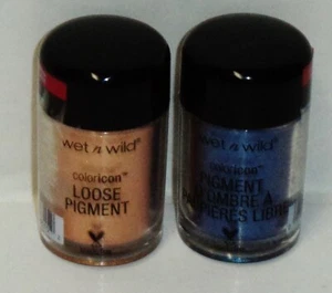 2 Shades Of Wet n Wild Coloricon Loose Pigment TO-KNIGHTS BLUE & GILDED CROWN - Picture 1 of 1