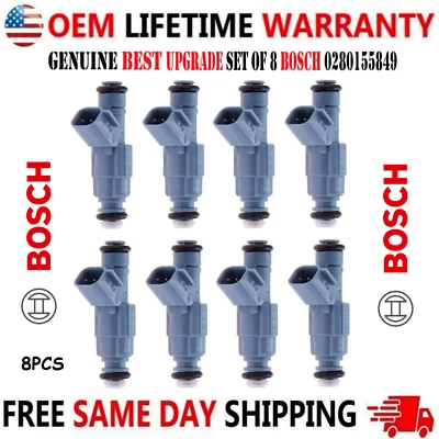 Fuel Injectors for 2001-2007 Jeep Grand Cherokee Best Upgrade OEM BOSCH 8 pieces - Image 1 of 4