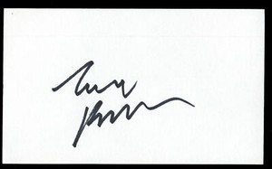 Tony Randall (d2004) signed autograph 3x5 card Felix in The Odd Couple R412