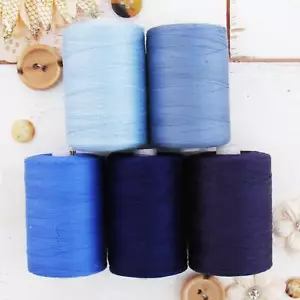 100% Cotton Thread Set | 5 Blue Tones | 1000M (1100 Yards) Quilting Sewing - Picture 1 of 7