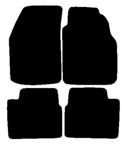 Tailored For Nissan Primera 1994-1996 Black Basic Car Mats Autostyle - Picture 1 of 4