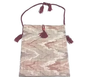 Handmade Double Sided Shoulder Cross Body Sling Bag 15x13 Strap 34" Rose Color - Picture 1 of 5