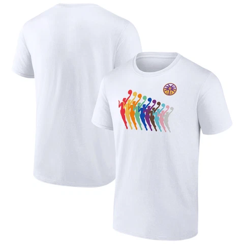 Unisex Fanatics Branded White Los Angeles Sparks Pride T-Shirt Cover