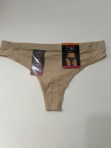 Mutandine Bikini Maidenform Low Rise No Show Dream Thong 5 Small Nuove con etichette Beige - Foto 1 di 10