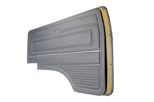 Pour VW T3 T25 Bus 1980-1989 Avant Porte Panneaux L+R Gris 2 Pièces Avec Chrome - Afbeelding 1 van 2