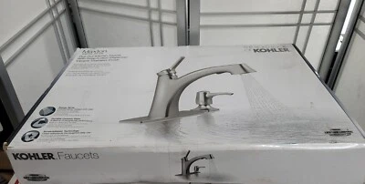 Kohler Maxton Pull-Down Kitchen Faucet Stainless Steel + Soap Dispenser $185 - Image 1 of 3
