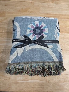 Vera Bradley gewebte Decke Plaza Fliesendruck 66" x 50" brandneu mit Etikett - Bild 1 von 5