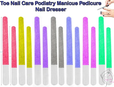 Diamond DEB FILE 6,8" Skin Toe NAIL Care Podiatry Manicure Pedicure FOOT DRESSER