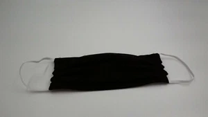 Handmade fabric face mask Black color - Picture 1 of 3