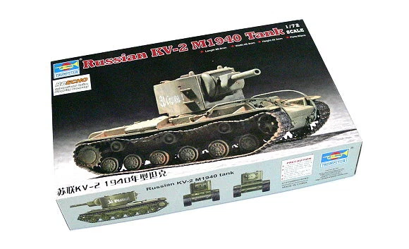 TRUMPETER 07235 Military Model 1/72 Russian KV-2 M1940 Tank Scale Hobby P7235 - Image 1 of 1