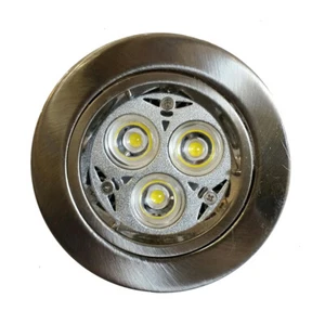 3 watt GU10 LED Recessed Downlight Kit - Custom made 120 Degree Spread of Light - Picture 1 of 1