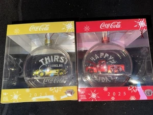 2025 M2 Machines Christmas Ornaments Chase Ford Shelby Cobra & Chase Ford Truck - Picture 1 of 2