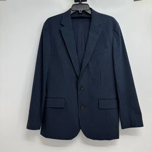 J. Crew Ludlow Slim Fit Unstructured Suit Jacket Men’s 40R Navy Seersucker - Picture 1 of 11