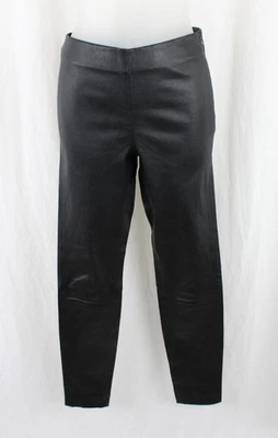 Vince Nuevo con Etiquetas Cuero Negro Cremallera Lateral Recortado Elastizado Leggings Pantalón Talla XS Foto 1 de 4