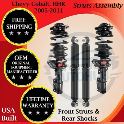 Amortiguadores delanteros y traseros Monroe OEM para Chevy HHR/Cobalto 2005-2011 10 años de garantía Foto 1 de 4