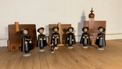 Kurrende Singende Nonnen mit Kirche - VERO Expertic DDR Erzgebirge, Sammlerstück - Bild 1 von 4