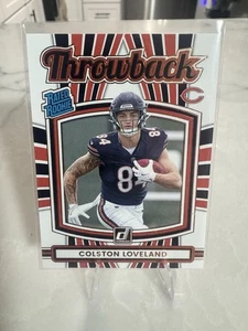 Fútbol americano Panini Donruss 2025 Colston Loveland retro clasificación novato #8 Bears radiocontrol - Imagen 1 de 2