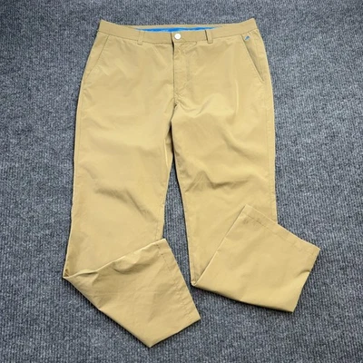 Pantalones de golf Bonobos Maide para hombre 38x32 caqui tostado ligero rendimiento recto Foto 1 de 4