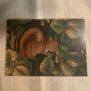 Metropolitan Museum Of Art Squirrel in a Hazelnut Tree Vintage Postcard Unused - Picture 1 of 6