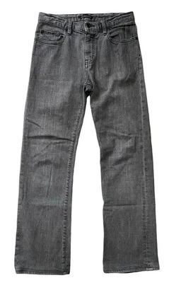 Pantalones de mezclilla John Varvatos EE. UU. para hombre 30x28 gris lavado medio calce auténtico pierna recta Foto 1 de 3
