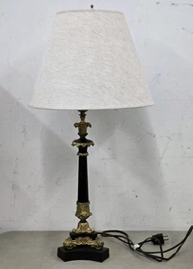 Antique Altar Candle Stick Church Brass Bronze 31"” holder Rare Lamp - Picture 1 of 8