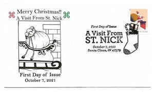 2021 A Visit From St. Nick: Santa with Bag #2 of 5. - Picture 1 of 2