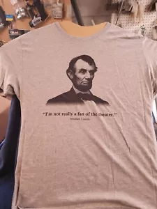 Men's XL Abe Lincoln T Shirt Not A Fan - Picture 1 of 2