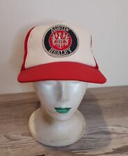 Vtg Austin-Healey Patch Ball Cap Trucker Hat Red White
