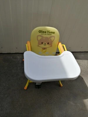 Японский складной желтый высокий стул  - Изображение 1 из 4