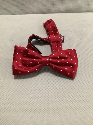 Pajarita BROOKS BROTHERS Niños Surtida Lunares “Vellón Rojo” (Nueva-Defectos Menores) Foto 1 de 4