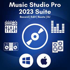 Music Studio PRO 2023- Record, Edit, Beat Making, DJ & Production Software DVD