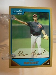 2007 Bowman Prospects Gold Baseball Card  #BP33 Edwin Maysonet    (91513)